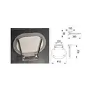 Сиденье для душа Ravak Ovo CHROME CLEAR/STAINLESS (B8F0000029) фото 2 Aquada.com.ua