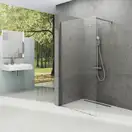 Душевой уголок Ravak Walk-IN Wall-100 (стекло - transparent (прозрачный), профиль - полированный алюминий) (GW9WA0C00Z1 + GWD01000A094) фото 1 Aquada.com.ua
