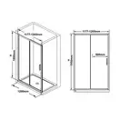 Душевые двери Ravak Blix Slim BLSDP2 120 х h1950 мм (профиль - bright alu, стекло - прозрачное) (X0PMG0C00Z1) фото 3 Aquada.com.ua