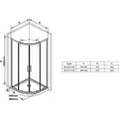 Ravak Blix Slim BLSCP4 Душова кабіна, прозоре (X3BM40C00Z1)