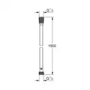 Душовий шланг GROHE Silverflex Longlife Shower hose Twistfree 1500 (26346000)