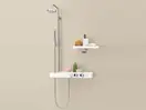 Душевая система с термостатом Axor Bouroullec Showerpipe (цвет - хром/белый) (19670400) фото 2 Aquada.com.ua