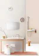 Душевая система с термостатом Axor Bouroullec Showerpipe (цвет - хром/белый) (19670400) фото 3 Aquada.com.ua