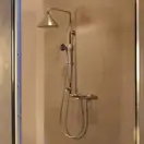 Душова колона з термостатом і верхнім душем AXOR Front Showerpipe (26020000)