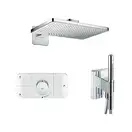AXOR Душевая система скрытого монтажа с термостатом Аxor ShowerSolutions 460 х 300 2jett (наружная и скрытые части) (35275001) фото 2 Aquada.com.ua