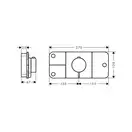 AXOR Душевая система скрытого монтажа с термостатом Аxor ShowerSolutions 460 х 300 2jett (наружная и скрытые части) (35275001) фото 5 Aquada.com.ua