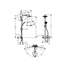 Душевая система с термостатом Hansgrohe Raindance S Showerpipe 240 1jet (цвет - хром) (27117000) фото 2 Aquada.com.ua