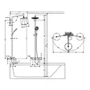 Душова система Hansgrohe Raindance S Showerpipe 240 1Jet з термостатом для ванни, хром (27117000)