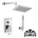 Душевая система Paffoni Shower скрытого монтажа со смесителем с верхним душем 200x220 мм (цвет - хром) (KITEF015CR2) фото 2 Aquada.com.ua