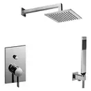 Душевая система Paffoni Shower скрытого монтажа со смесителем с верхним душем 200 x 200 мм (цвет - хром) (KITRO015CR1) фото 1 Aquada.com.ua