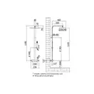 Душевая система с термостатом Paffoni City 220 х 340 мм (цвет - хром) (ZCOL665CR) фото 4 Aquada.com.ua