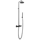 Душевая система с термостатом Paffoni Light (цвет - чёрный матовый) (ZCOL684LIQNO) фото 1 Aquada.com.ua