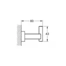 GROHE Гачок для банного халата Essentials Cube  (40511001) фото 4 Aquada.com.ua