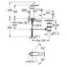 Grohe Eurosmart Cosmopolitan Смеситель для раковины, хром (23325000)
