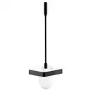 Ёршик подвесной Axor Universal Accessories, satin black/стекло белое, матовое (42835350) фото 1 Aquada.com.ua