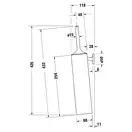 Ёршик подвесной Duravit Starck T, чёрный матовый (0099464600) фото 2 Aquada.com.ua