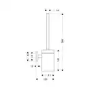 Ершик для унитаза Hansgrohe Logis 40522000 фото 2 Aquada.com.ua
