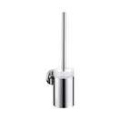 Ёршик с держателем Hansgrohe Logis Classic (цвет - хром, керамика белая) (41632000) фото 1 Aquada.com.ua