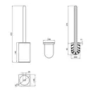 Йоржик для унітаза Qtap Liberty ANT 1157-2 (QTLIBANT11572) фото 2 Aquada.com.ua