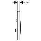 Смывная клавиша, двойной смыв Geberit Sigma21 (чёрный орех/глянцевый хром) (115.884.JX.1) фото 3 Aquada.com.ua