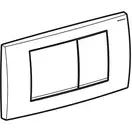 Geberit Twinline 30 Клавіша змиву, хром/мат хром (115.899.KH.1)