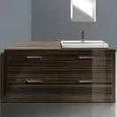 Тумба Duravit 2nd Floor 1580х810 мм левая, натуральный шпон - эбеновое дерево (2F6426L5959) фото 1 Aquada.com.ua