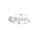 Тумба подвесная Duravit 2nd Floor 1180х490 мм белая глянцевая (2F644808585) фото 2 Aquada.com.ua
