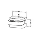 DURAVIT Тумба под раковину Duravi Happy D2 775х480 мм белая глянцевая (H2636522) фото 4 Aquada.com.ua