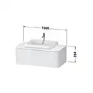 Тумбочка для подвесной консоли Duravit Happy D.2 Plus 100 х 55 см, дуб средиземноморский (HP494107171) фото 2 Aquada.com.ua