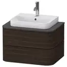 Тумбочка для подвесной консоли Duravit Happy D.2 Plus 65 х 48 см, орех брашированный (HP496006969) фото 1 Aquada.com.ua