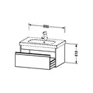 DURAVIT Тумба под раковину 80 см, матовый белый+ умывальник с 1 отв. 85 см (KT006301818) фото 2 Aquada.com.ua