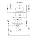 DURAVIT Тумба под раковину 80 см, матовый белый+ умывальник с 1 отв. 85 см (KT006301818) фото 3 Aquada.com.ua