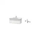 DURAVIT Тумба под умывальник 100 см, матовый белый + раковина с 1 отв. 105 см + сифон, белый (KT66681818111) фото 1 Aquada.com.ua