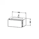Тумба для раковины подвесная 820х481 мм Duravit L-Cube дуб брашированный (LC6141/12) фото 2 Aquada.com.ua