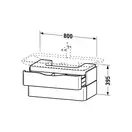 Тумба подвесная Duravit PuraVida 800х450 мм, белая глянцевая (PV676708585) фото 3 Aquada.com.ua