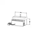 Тумба подвесная Duravit X-Large 950х443 мм, белая матовая (XL60461818) фото 3 Aquada.com.ua