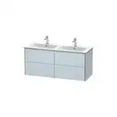 Комплект мебели тумба подвесная с двойной раковиной Duravit XSquare 128 х 47,8 см (XS417509797+2336130000) фото 1 Aquada.com.ua