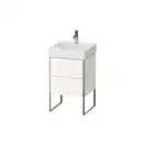 Комплект мебели тумба с раковиной Duravit XSquare 48,4 х 46 см (XS443902222+23535000401) фото 1 Aquada.com.ua