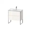 Комплект мебели тумба с раковиной Duravit XSquare 81 х 47,8 см (XS452402222+23448300001) фото 1 Aquada.com.ua