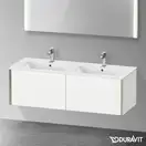 Тумба подвесная под раковину Duravit XViu 128 x 48 см, белый матовый (XV40290B118) фото 2 Aquada.com.ua