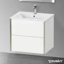 Тумба подвесная под раковину Duravit XViu 61 x 48 см, белый матовый (XV41250B118) фото 2 Aquada.com.ua