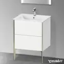 Тумба напольная под раковину Duravit XViu 61 x 48 см, белый матовый (XV44810B118) фото 2 Aquada.com.ua
