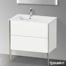 Тумба напольная под раковину, чаша слева Duravit XViu 81 x 48 см, белый матовый (XV44860B118) фото 2 Aquada.com.ua
