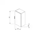 Пенал подвесной 75х34,5х25 см Jika Cube (H4537111763001) фото 2 Aquada.com.ua
