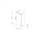 Пенал подвесной 75х34,5х25 см Jika Cube, темный дуб (H4537111763021) фото 2 Aquada.com.ua