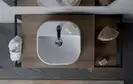 Тумба под раковину с консолью Simas Frame 105 х 57 х h72 см, дуб тёмный (FM1 Rovere scuro) фото 4 Aquada.com.ua
