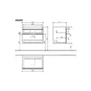 Тумба для раковины Villeroy & Boch Venticello 753х590х502 мм (A92501DH) фото 3 Aquada.com.ua