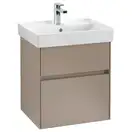 Тумба под умывальник с LED подсветкой 51 см Villeroy & Boch Collaro (Truffle Grey) (C007L0VG) фото 1 Aquada.com.ua