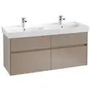 Тумба под умывальник с LED подсветкой 125,4 см Villeroy & Boch Collaro (Truffle Grey) (C013L0VG) фото 1 Aquada.com.ua
