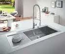 Grohe K1000 Кухонная мойка с крылом, нержавейка (31582SD0)